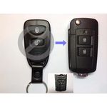 Корпус выкидного ключа зажигания Hyundai с лезвием 2 кнопки