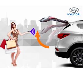 Электропривод багажника Hyundai SantaFe 2017 - 2018 (установочный комплект)