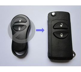 Корпус выкидного ключа зажигания Chrysler с лезвием 2 кнопки