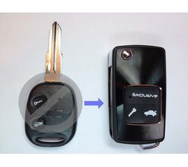 Корпус выкидного ключа зажигания Chevrolet Epica с лезвием 2 кнопки