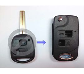Корпус выкидного ключа зажигания Lexus с лезвием 2 кнопки
