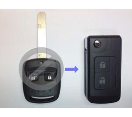 Корпус выкидного ключа зажигания Subaru с лезвием 2 кнопки
