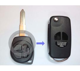 Корпус выкидного ключа зажигания Suzuki с лезвием 2 кнопки