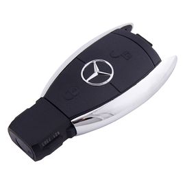 Корпус смарт ключа зажигания Mercedes Benz 2 кнопки (хромированная рыбка)