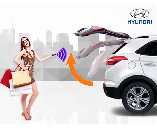 Электропривод багажника Hyundai Creta с 2019 года выпуска (установочный комплект)