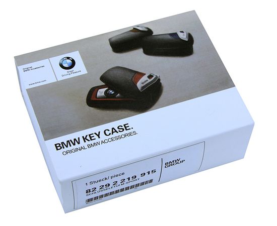 Кожаный чехол для ключа зажигания BMW черный