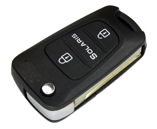 Корпус выкидного ключа зажигания Hyundai Solaris с лезвием 2 кнопки