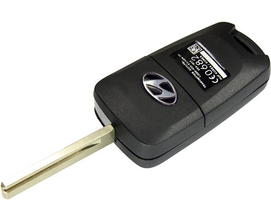 Корпус выкидного ключа зажигания Hyundai Solaris с лезвием 2 кнопки