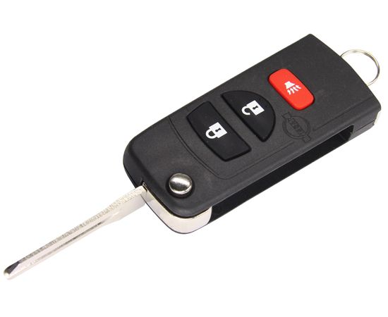 Корпус выкидного ключа зажигания Nissan с лезвием 3 кнопки