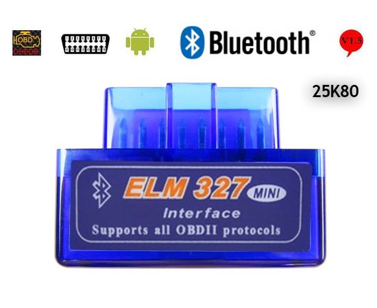 ELM327 BlueTooth Mini 25k80 автомобильный диагностический сканер ошибок