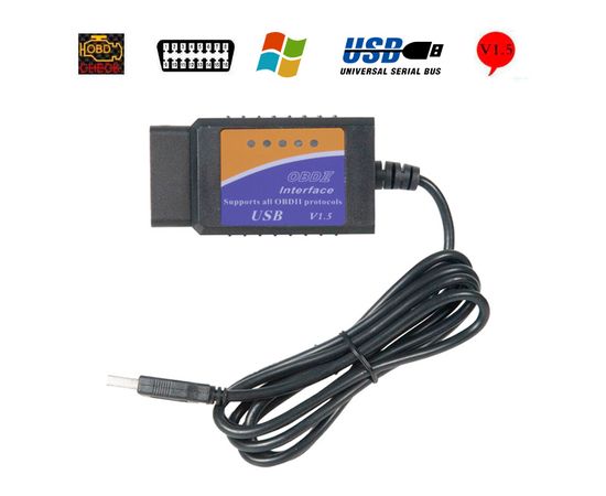 ELM327 USB Mini 1.5 автомобильный диагностический сканер ошибок