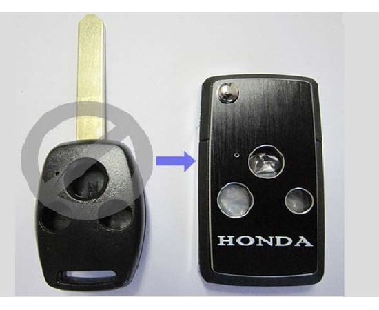 Корпус выкидного ключа зажигания Honda с лезвием 3 кнопки