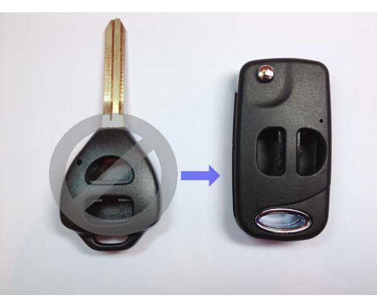 Корпус выкидного ключа зажигания Toyota с лезвием 2 кнопки