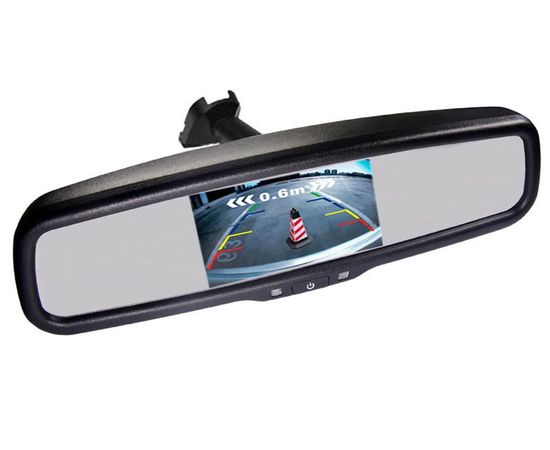 Зеркало заднего вида с 4.3" монитором со штатным крепежом Peugeot